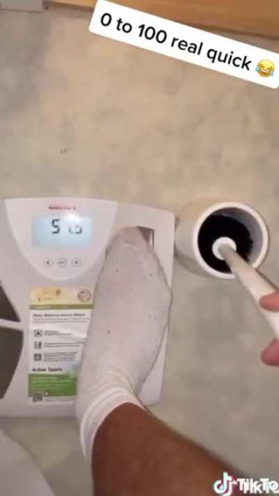 weighing his speed