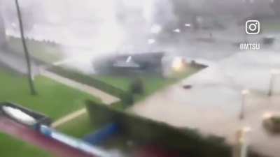 Small tornado at MTSU football stadium 7/29/2024