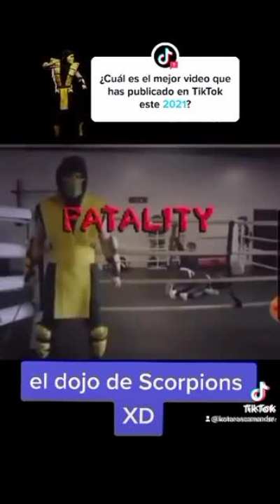 Dojo scorpion. Mortal Kombat