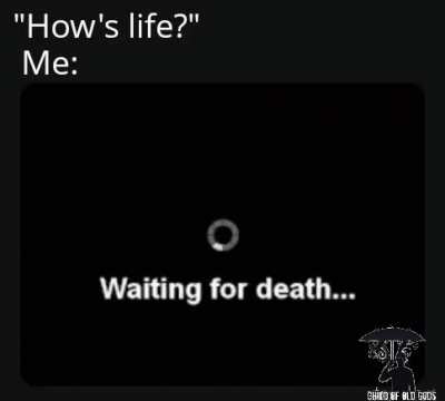 I'm tired.