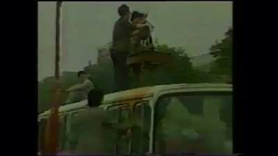 Whenever you encounter a Tiananmen Square “peaceful protesters” post, just show them this video of protesters armed to the teeth before the tanks fired a shot.