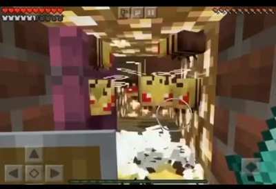 Fax machine playin Minecraft