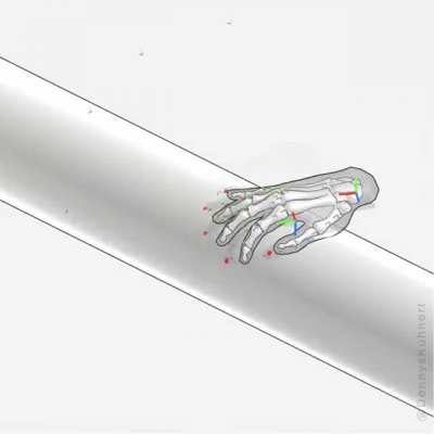 Smart Hand System using Physics and IK