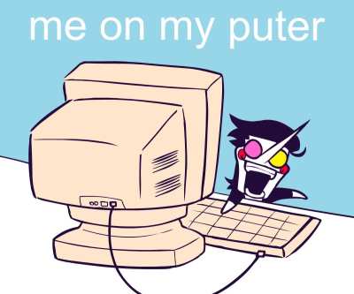 What Is He Typing?