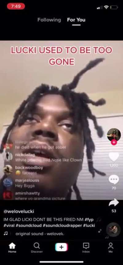 LUCKI AHH USED TO BE A MF LEAN ZOMBIE😭😭😭