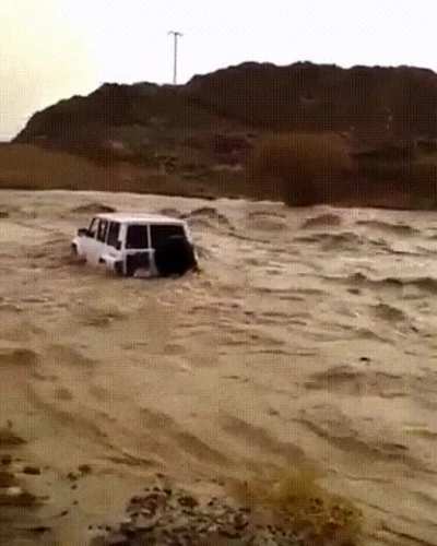 This driver takes a calculated risk and then...