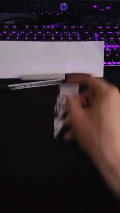 I made this thing out of paper and I've been playing with it like it's hot wheels.
