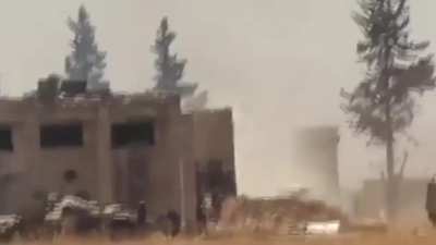 Syrian Civil War | The Siege of Menagh Airbase, north of Aleppo. Created by u/purpleolive