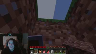It’s always fun to watch your friends play minecraft