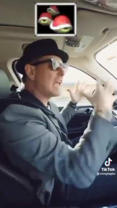 Corey in Mario Kart