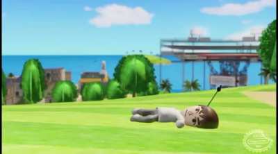Hawkeye plays Wii Sports Archery