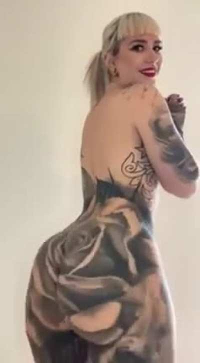 Showing off the ink