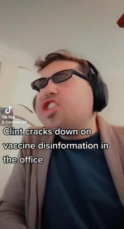 Clint breaks into vaccine discussion territory