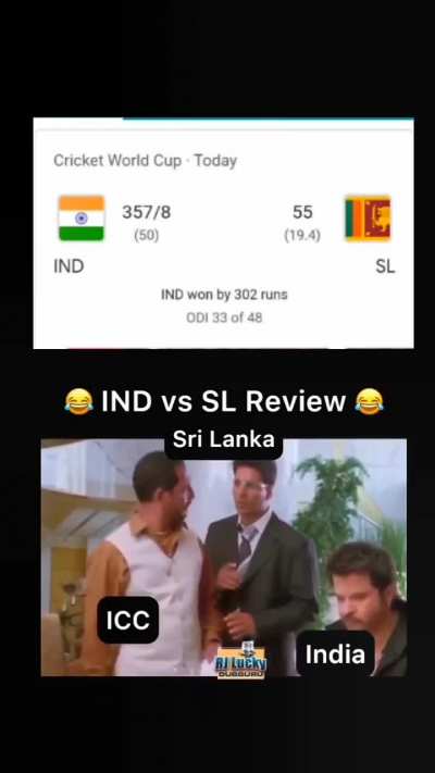 Quality shitpost for those who haven’t seen it - India vs Sri Lanka
