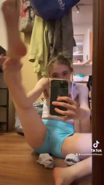 Gym babe dirty sock foot reveal