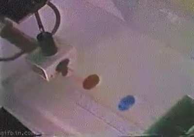 What happens when two perfect smoke rings collide