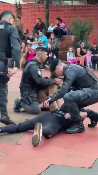 Realizaron un simulacro de detención canina en Salta