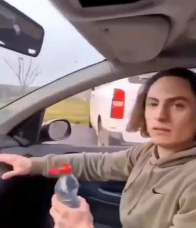 His face at the end