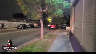 Friend of a known predator gets maced trying to back him up