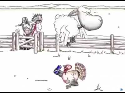The story of the first thanksgiving. There was no more red bull