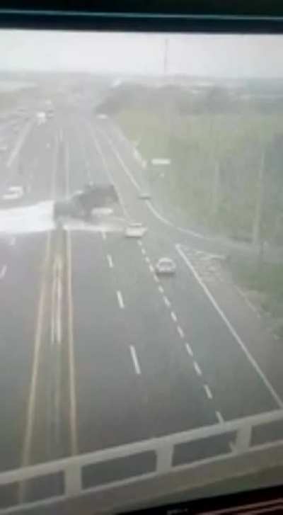 Driving through spilled fuel