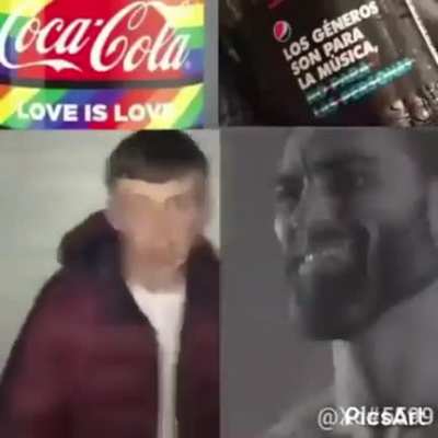 Pepsi Chad. Coca Cola Cuck