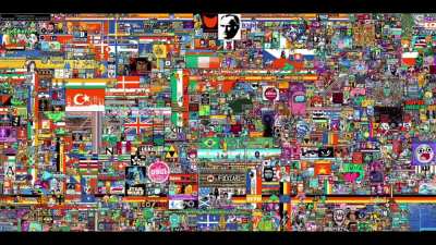 First 72h of r/place timelapse.