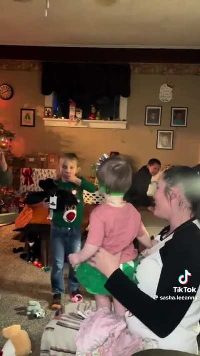 He doesn't want any more siblings.