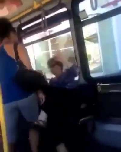 Lady gets dropped after spitting in someone's face