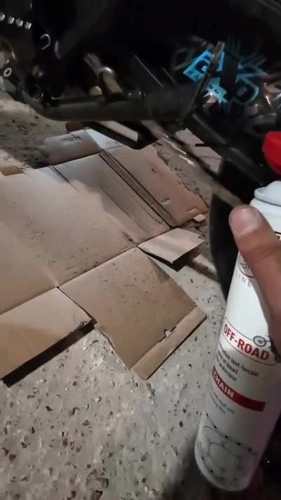 WCGW While lubing the bike