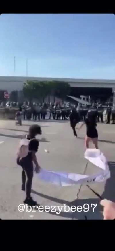 Violence against protestors by the Tampa police