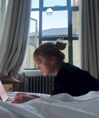 Working in bed - IG September 2025