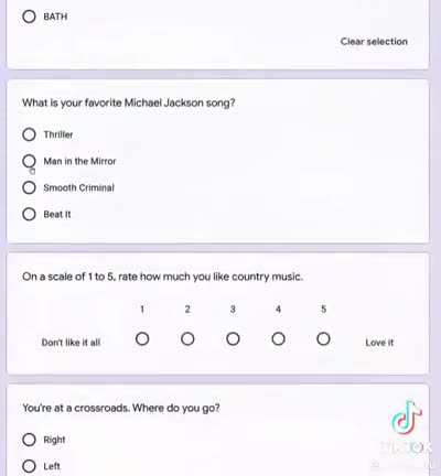The only thing I know for real Google form