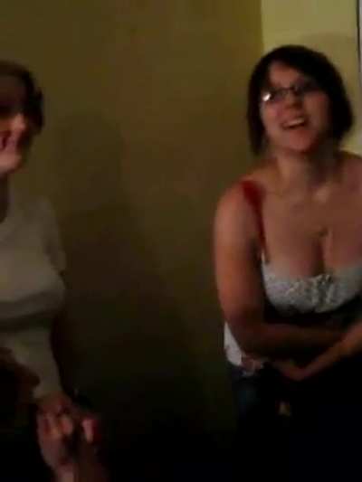 Flashing boobs