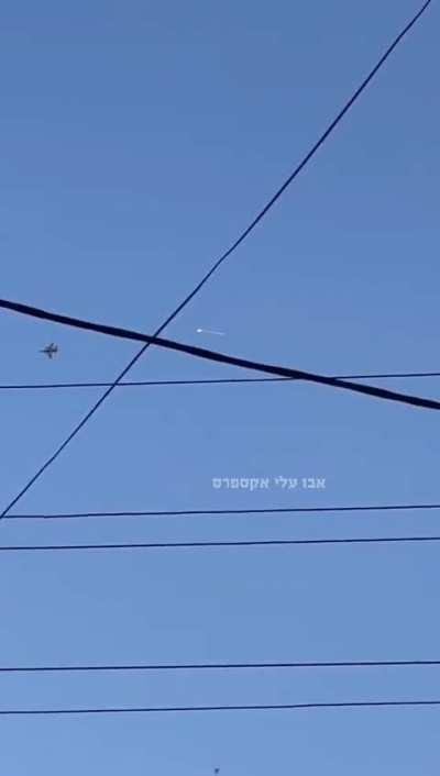 Israeli jet over Lebanon, reportedly after Hezbollah launched UAVs towards northern Israel