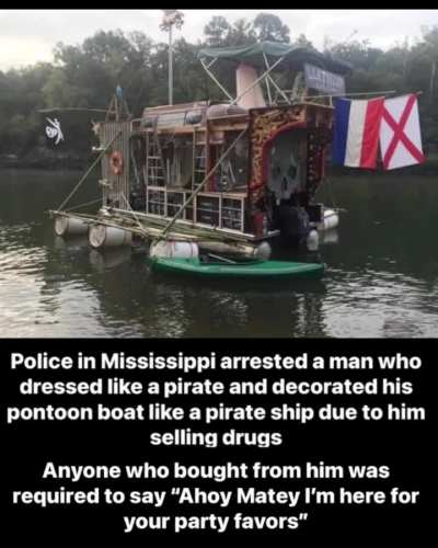 “That’s got to be the best pirate I’ve ever seen.”