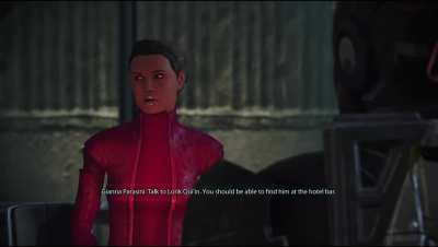 One of the most unintentionally funny moments of Mass Effect. Shepard can’t whisper.