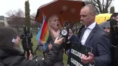Trans Activist Assaults Guy Because She Doesn't Agree With Him