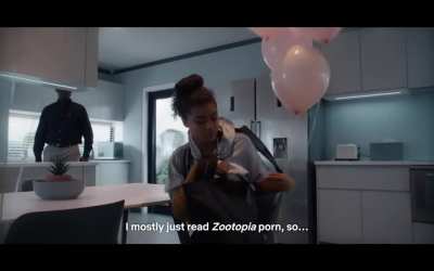A actual clip from the new resident evil show