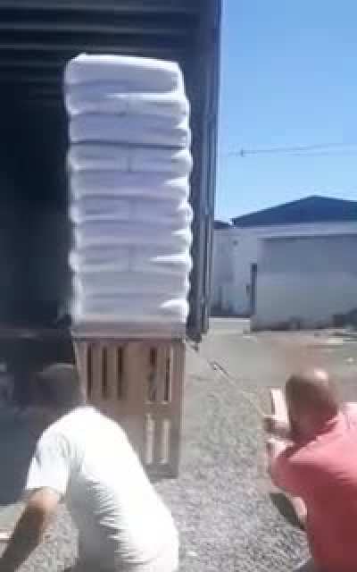 Taking of the truck