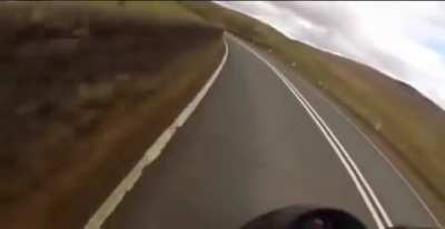 Drive harder when the letters on the road say SLOW u win a stupid prize