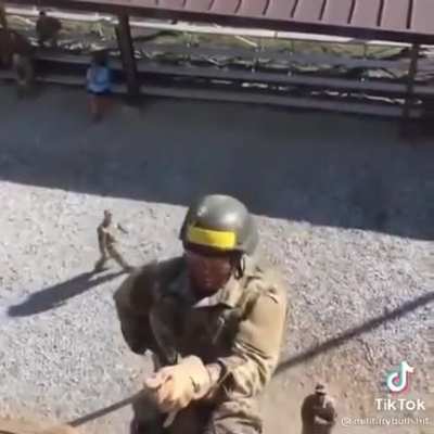 Military recruit overcomes his fears