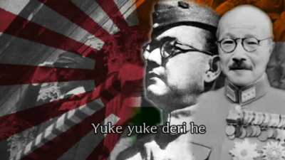 Japenis singing Indian nationalist song.