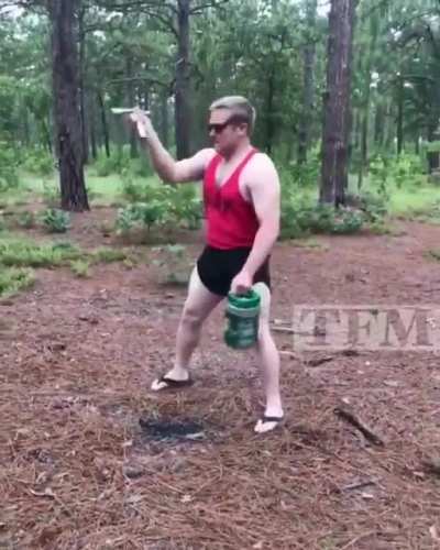 Big boy with a beer