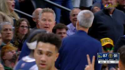 [Highlight] Refs miss a goaltend off the glass on a Curry layup and then give Denver the goaltend on the same play on the other end