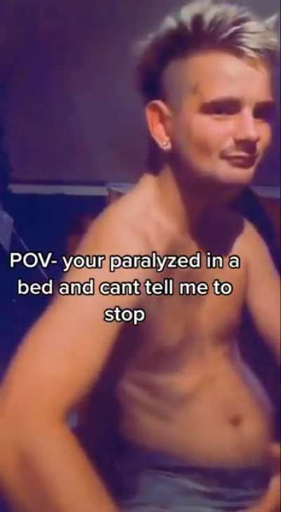 I would find a way to get him to stop