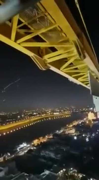 American embassy's response to the missile attack using Phalanx CIWS