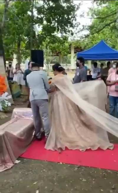 A perfect wedding dress.