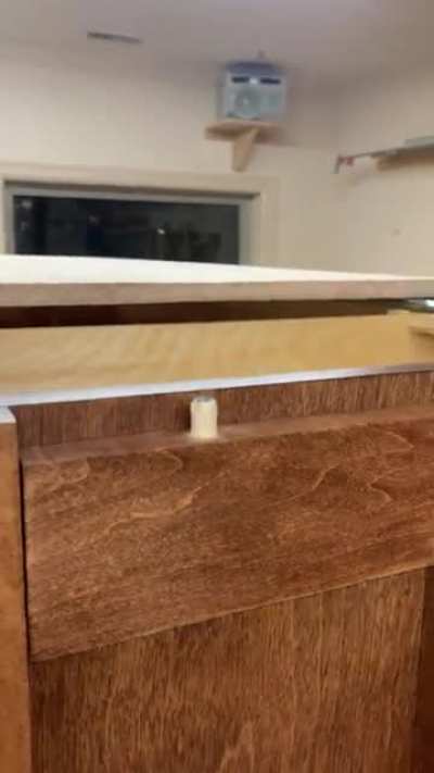 Secret storage on a dresser I’m building
