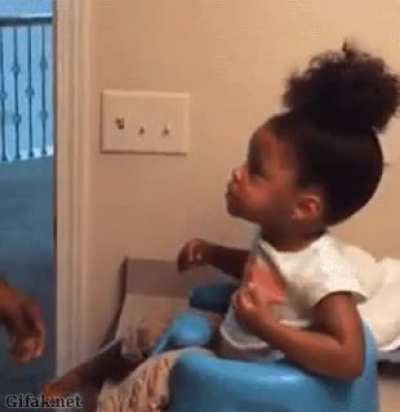 Tying up daughters’ hair